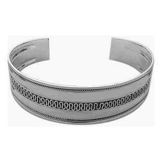  Detailed Genuine Sterling Silver Bangle Jewelry