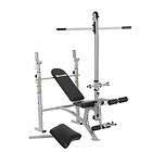 BODY CHAMP INCLINE DECLINE WEIGHT BENCH W/ LAT TOWER PREACHER ARM CURL 