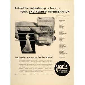  1939 Ad York Refrigeration Air Conditioning Ice Cold 