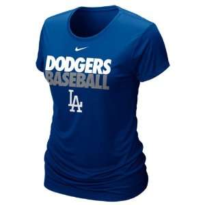  Los Angeles Dodgers Womens Nike Royal Dri FIT T Shirt 