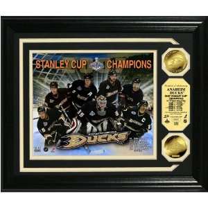  Anaheim Ducks 2007 Stanley Cup Champions Photomint with 2 