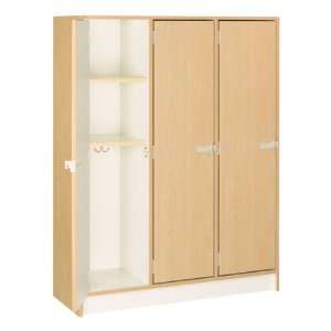   60 H Three Wide Single Tier Lockers (Two Shelves)