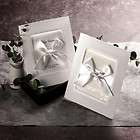 100 luxury Window White ribbon wedding invitations and 
