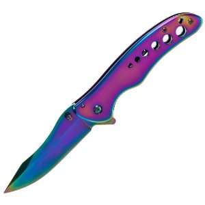  Whetstone The Arc Rainbow Anodized Pocket Folding Knife 