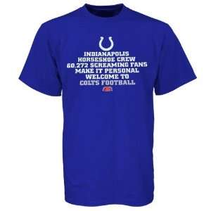   Indianapolis Colts Royal Blue Inside Line T shirt: Sports & Outdoors