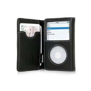  (Black) MicroFolio Apple iPod Video Leather Wallet for 30G 