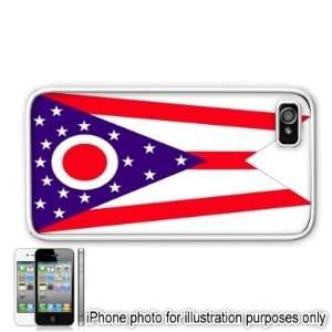  Ohio State Flag Apple Iphone 4 4s Case Cover White 