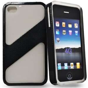   Grey / black hard case cover pouch for apple iphone 4S Electronics