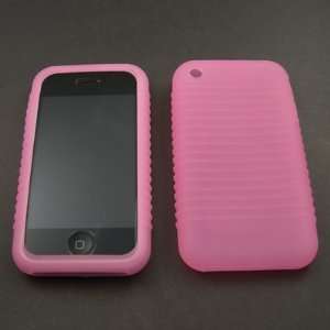  Pink Silicone Skin Case for Apple AT&T iPhone 4GB 8GB 