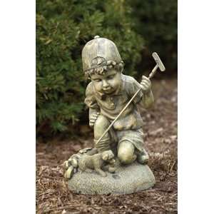  Young Boy Golfer Statue