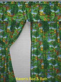 Winnie The Pooh Nursery Green Valley 84x63 Drapes Curtains