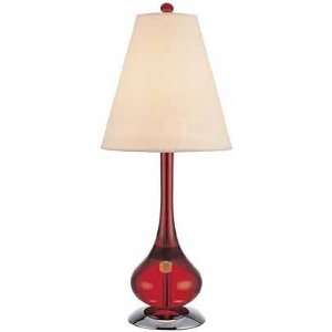  Macomb Red Resin Table Lamp
