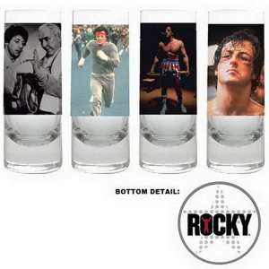  Officially Licensed Rocky Photo Tall Shot Glass Set 