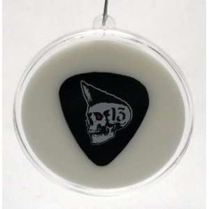Lucky 13 Guitar Pick #3 With MADE IN USA Christmas Ornament Capsule