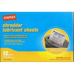  Shredder Lubricant Sheets Electronics
