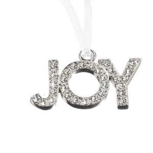  Pack of 6 Joy Jewel Encrusted Christmas Ornament