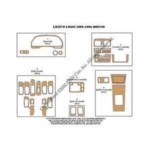 Lexus LS400 Dash Trim Kit 90 94   29 pieces   Mahogany Burlwood (12 