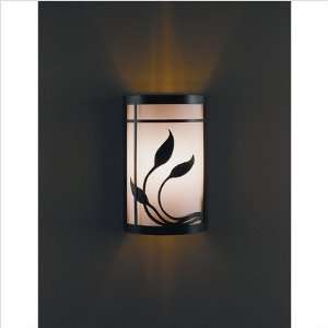   ADA Wall Sconce with Opal Shade Finish Natural lron