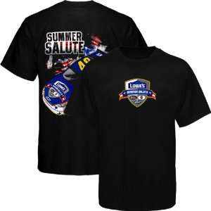 Chase Authentics Jimmie Johnson Summer Salute T Shirt   Black (Medium)