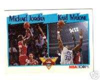 1991/92 Hoops #306 Michael Jordan/Karl Malone  