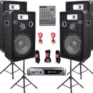   , Stands and Cables DJ Set New CROWNE1525SET9 Musical Instruments