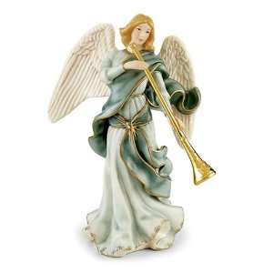 Lenox Little Town Of Bethlehem Ivory China Angel With Trumpet:  