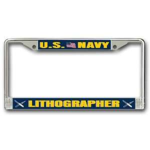  US Navy Lithographer License Plate Frame 