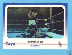 Muhammad Ali Card Hologram 1991 Kayo Boxing #235 Mint  