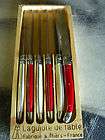 Laguiole De Table Knife Set France set of 6 knives wood case