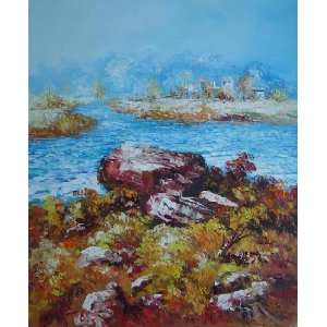 Limpid Water In Autumn Oil Painting 24 x 20 inches 