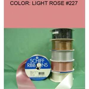  10yds SINGLE FACE SATIN RIBBON Light Rose #227 1/4~USA 