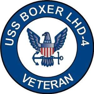  US Navy USS Boxer LHD 4 Ship Veteran Decal Sticker 5.5 