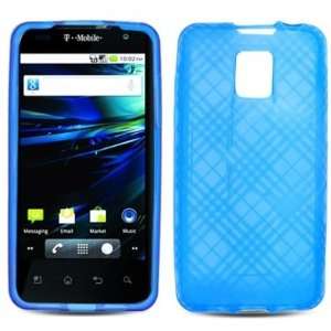  BLUE PLAID Soft TPU Gel Case Cover For LG G2X/Optimus 2X 