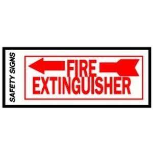   Hy Ko #FE 2L 4x10 Fire Extinguisher Sign Left Arrow: Home Improvement