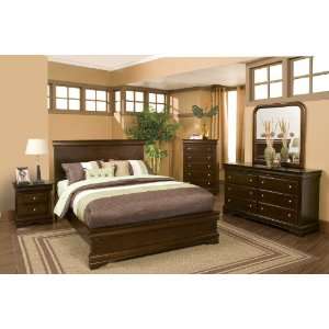  Eastern King Panel Bed In Cappuccino: Home & Kitchen