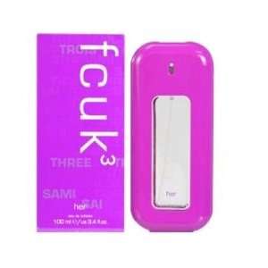 FCUK 3 by French Connection, 3.4 oz Eau De Toilette Spray for women (F 