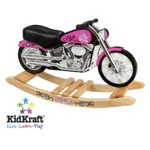  Kidkraft   Harley Davidson Pink Softail Rocker Baby