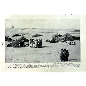  c1920 CAMPING GROUND NOMAD TRIBE SAHARA DESERT AFRICA 