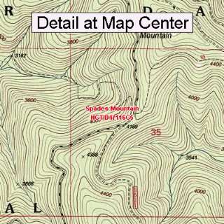   Map   Spades Mountain, Idaho (Folded/Waterproof)