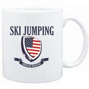 Mug White  Ski Jumping   American Tradition  Sports  