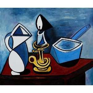  Oil Painting: Enamel Saucepan: Pablo Picasso Hand Painted Art 
