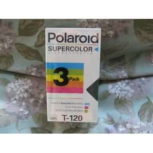   new Polaroid Supercolor Video Cassette T 120 3 pack plus 1 Camera