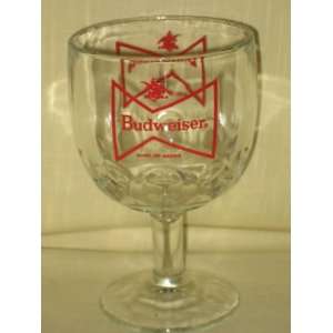   Budweiser   King Of Beers  Beer Glass   6 Inches High   Large Logo