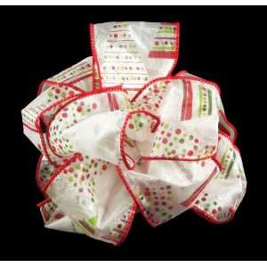 Berwick Festive Trees Wired Edge Holiday Ribbon, 2 1/2 Wide, 10 Yards 