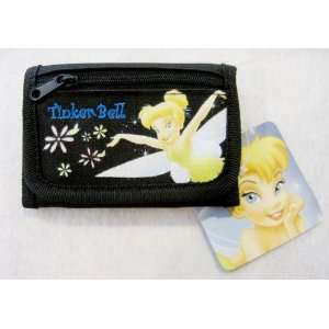   : Tinkerbell Black Tri Fold Wallet with Coin Pocket: Everything Else