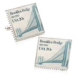  Brooklyn Bridge Stamp Cufflinks CLI PB BB SL Jewelry