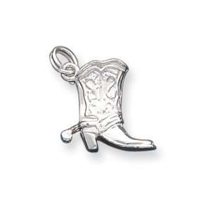  Sterling Silver Cowboy Boot Charm West Coast Jewelry 