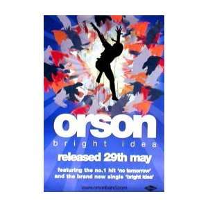  ORSON Bright Idea Double Sided Poster Music Poster