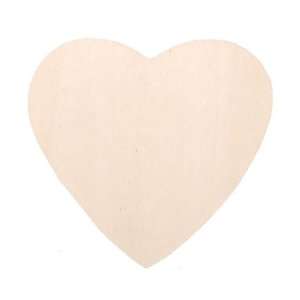    81 Natural Unfinished Wood Cutout, Heart, 2 1/2 Inch