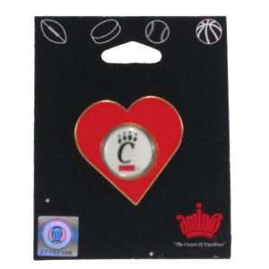  Cincinnati Bearcats Heart Pin